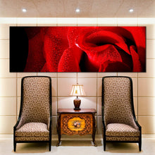 Load image into Gallery viewer, 1  piece  close  up  red  rose  artwork In Living Room
