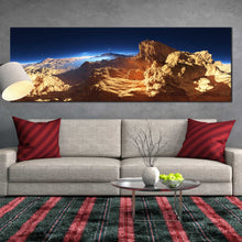 Load image into Gallery viewer, 3D  Fantasy  Landscape  Sunset  panoramic  canvas  prints For Living Room

