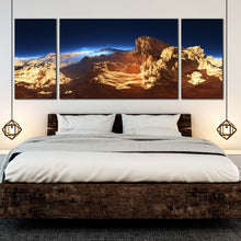 Load image into Gallery viewer, 3 piece 3D Fantasy Landscape Sunset artwork For Bedroom
