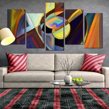 Load image into Gallery viewer, 5 Split Panels Abstract Patterns Home Canvas Decor For Living Room
