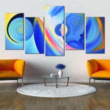 Load image into Gallery viewer, 5 panel canvas artwork abstract composition multi panel artwork For Living Room
