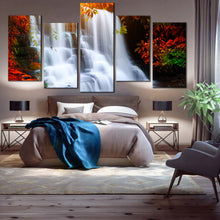 Load image into Gallery viewer, 5 piece National Park Hin Rong Kla Waterfall thailand wall decor For Your Bedroom
