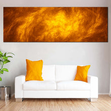Load image into Gallery viewer, Abstract Clouds Canvas Print  Orange Cloudy Modern Abstract Fractal 1 Piece Canvas WallArt  Brown Abstract Texture Patterns Canvas Artwork In Living Room
