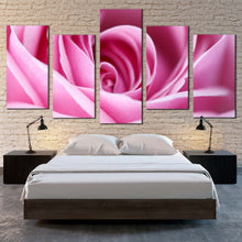 Load image into Gallery viewer, Abstract Flowers Canvas Print Close Up Rose 5 Piece Canvas Wall Art Purple Floral Canvas Set For Bedroom
