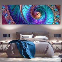 Load image into Gallery viewer, Abstract Pattern sCanvas WallArt  Abstract Fractal 1 Piece Canvas WallArt For Bedroom

