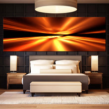 Load image into Gallery viewer, Abstract  Lights  Canvas  Wall  Art  Orange  Abstract  Pattern  Canvas  Print  Beautiful  Yellow  Modern  Abstract  Bedroom  1  Piece  Canvas For Bedroom
