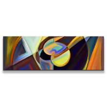 Load image into Gallery viewer, Abstract  Patterns  Canvas  Wall  Art  Contemporary  Modern  Brown  Yellow  1  Piece  Canvas  Abstract  Colorful  Shapes  Canvas  Print
