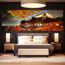Load image into Gallery viewer, Autumn  Night  Light  Up  At  Kiyomizu  dera  Temple  colorful  maple  tree  oversize  wall  art  decor For Bedroom
