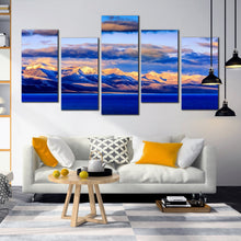 Load image into Gallery viewer, Beautiful Tibetian Mountains Nam Lake 5 Piece Wall Decor For Living Room
