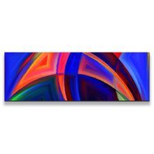 Load image into Gallery viewer, Contemporary  Abstract  Canvas  Wall  Art  Beautiful  Blue  Abstract  Patterns  Panoramic  Canvas  Orange  Modern  Abstract  Canvas  Print

