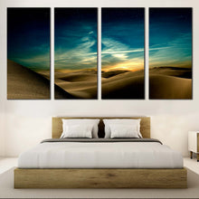 Load image into Gallery viewer, Desert Sky Dunes 4 piece canvas prints For Bedroom
