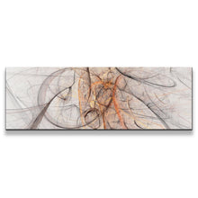 Load image into Gallery viewer, Graphic  Abstract  Canvas  Wall  Art  Orange  Abstract  Fractal  3D  Panoramic  Canvas  Print  White  Digital  Abstract  Elements  Wide  Canvas

