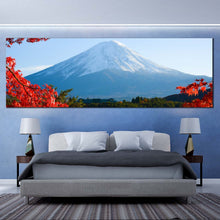 Load image into Gallery viewer, Japan  Lake  Canvas  Wall  Art  Mt.Fuji  Autumn  Multi  Canvas  Blue  Lake  Kawaguchiko  Canvas  Wall  Art  Red  Maple  Trees  Leaves  Bedroom  1  Piece  Multi  Canvas For Bedroom
