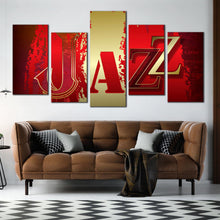 Load image into Gallery viewer, Jazz musical abstract multi panel canvas print In Your Living Room
