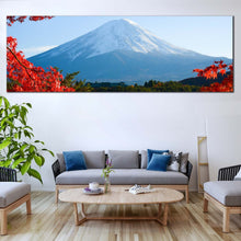 Load image into Gallery viewer, Lake  Kawaguchiko  Canvas  Wall  Art  Red  Maple  Trees  Leaves  Living  Room  1  Piece  Canvas  Set  Mt.Fuji  Autumn  Multi  Canvas  Blue  Japan  Lake  Mountain  Canvas  Print For Living Room
