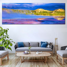 Load image into Gallery viewer, Mountain  Seascape  Canvas  Print  Purple  Grand  Prismatic  Spring  Living  Room  1  Piece  Canvas  Wall  Art In Living Room

