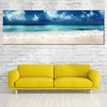 Load image into Gallery viewer, Ocean  Sky  Canvas  Wall  Art  Blue  Sky  Clouds  Canvas  Canvas  Set  White  Sand  Caribbean  Sea  Living  Room  1  Piece  Canvas  Print For Your Living Room
