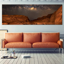 Load image into Gallery viewer, Sampanbok  Desert  Canvas  Wall  Art  Brown  Grand  Canyon  Thailand  Canvas  Set  Grey  Sky  Milky  Way  Desert  Living  Room  1  Piece  Canvas  Print In Living Room
