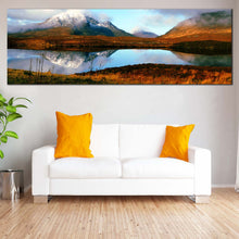 Load image into Gallery viewer, Scotland  Mountain  Canvas  Wall  Art  Scottish  Highlands  Multi  Canvas  United  Kingdom  Brown  Mountain  Lake  Canvas  Print  Blue  Scenery  Sky  Living  Room  1  Piece  Canvas In Living Room
