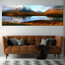 Load image into Gallery viewer, Scotland  Scenery  Canvas  Print  United  Kingdom  Brown  Mountains  Lake  Living  Room  1  Piece  Canvas  Scottish  Highlands  Blue  Sky  Canvas  Wall  Art For Living Room
