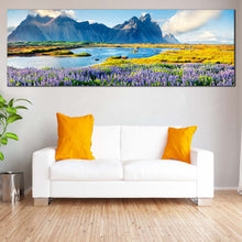 Load image into Gallery viewer, Stokksnes  Headland  Canvas  Wall  Art  Blue  Batman  Mountain  Living  Room  1  Piece  Canvas  Southeastern  Icelandic  Landscape  Canvas  Print In Living Room
