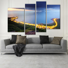 Load image into Gallery viewer, Taiwan morning twilight view dramatic Sky 4 piece wall art For Living Room
