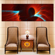 Load image into Gallery viewer, abstract  design  canvas  wall  art  red  abstract  digital  artwork  1  piece  canvas  blue  abstract  contemporary  art  print In Living Room
