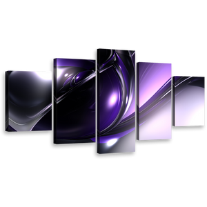 abstract patterns wall art black purple 3d abstract canvas set beautiful modern abstract 5 piece canvas print