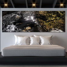 Load image into Gallery viewer, abstract  stone  canvas  wall  art  grey  brown  modern  abstract  canvas  print  abstract  river  stones  close  up  1  piece  canvas For Bedroom
