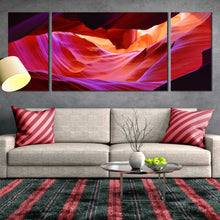 Load image into Gallery viewer, antelope  canyon  arizona  desert  triptych  canvas  art For Living Room

