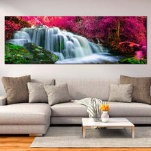 Load image into Gallery viewer, beautiful  waterfall  canvas  wall  art  colorful  forest  waterfall  1  piece  canvas  print  amazing  nature  scenery  canvas  artwork For Living Room
