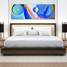 Load image into Gallery viewer, blue  1  Piece  Abstract  Circle  Shapes  Canvas  wall  art For Bedroom
