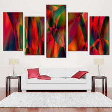 Load image into Gallery viewer, contemporary designs canvas wall art colorful abstract background illustration canvas print bokeh glitter 5 piece canvas In Living Room
