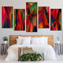 Load image into Gallery viewer, contemporary designs canvas wall art colorful abstract background illustration canvas print bokeh glitter 5 piece canvas For Your Bedroom
