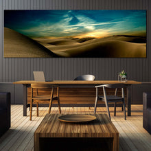 Load image into Gallery viewer, dunes  sand  sky  desert  mountains  night  panoramic  canvas  prints For Dinning Room
