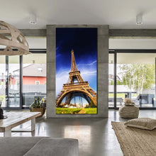 Load image into Gallery viewer, eiffel  tower  with  meadows  paris  France  1  piece  wall  art For Living Room
