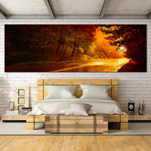 Load image into Gallery viewer, golden  autumn  serenity  canvas  wall  art  red  trees  nature  scenery  canvas  print  for  bedroom
