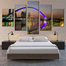 Load image into Gallery viewer, harbors canals canvas print united arab emirates dubai canal  s beauty in a 5 piece canvas wall art for Bedroom
