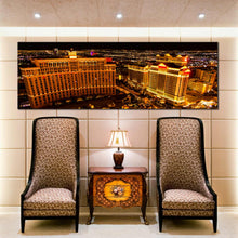 Load image into Gallery viewer, las  vegas  lights  Skyline  At  Night  large  Canvas  Art In Living Room

