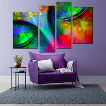 Load image into Gallery viewer, lord buddha canvas wall art peaceful buddha multiple canvas colorful buddha face 4 piece canvas print for living room
