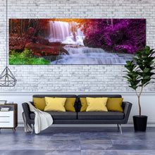 Load image into Gallery viewer, mountain  waterfall  canvas  wall  art  thailand  colorful  waterfall  scenery  wide  canvas  mun  dang  waterfalls  1  piece  canvas  print For Living Room
