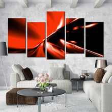 Load image into Gallery viewer, multi panel car lights trails abstract In Living Room
