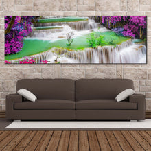 Load image into Gallery viewer, rainforest  waterfall  canvas  wall  art  thailand  huay  mae  kamin  waterfall  1  piece  canvas  colorful  waterfall  scenery  canvas  print For Living Room
