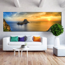 Load image into Gallery viewer, seascape  of  sunset  on  Es  Vedra  in  Ibiza  island  baleares  spain  large  canvas  art For Living Room
