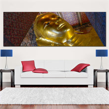 Load image into Gallery viewer, thailand  buddha  canvas  wall  art  grand  golden  reclining  buddha  statue  1  piece  canvas  artwork  wat  phra  chetuphon  temple  canvas  print For Living Room
