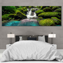 Load image into Gallery viewer, waterfall  in  rainforest  at  phu  tub  berk  mountain  large  wall  art For Bedroom
